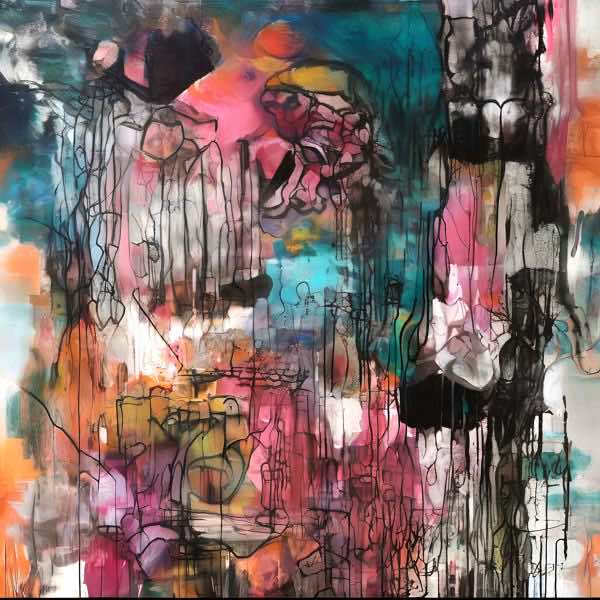 AIアートポスター カナブストラクド「±超現実と±悲しみ」 Kanabstracd オリジナルアート作品 アートポスター アートプリント 壁掛けアート ウォールアート インテリア デジタルアート 現代アート