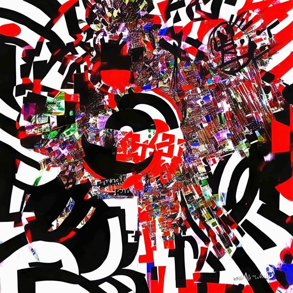 Rakuten - AIアートポスター カナブストラクド「一様なグレーなき…」 Kanabstracd オリジナルアート作品 アートポスター アートプリント 壁掛けアート ウォールアート インテリア デジタルアート 現代アート