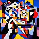 AIアートポスター 弓に影響されないカナブストラクドとジーノ・セヴェリーニとによる … オリジナルアート作品 アートポスター アートプリント インテリア