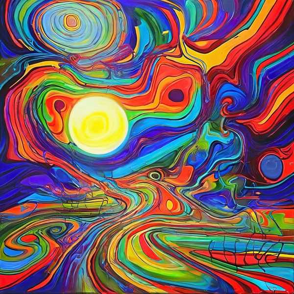 AIアートポスター カナブストラクド「Kob 的弓なき±超現実」 Kanabstracd オリジナルアート作品 アート..