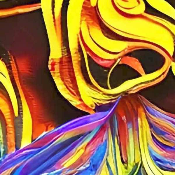 AIアートポスター カナブストラクド「ゴッホ的矢なき…」 Kanabstracd オリジナルアート作品 アートポスター アートプリント 壁掛けアート ウォールアート インテリア デジタルアート 現代アート