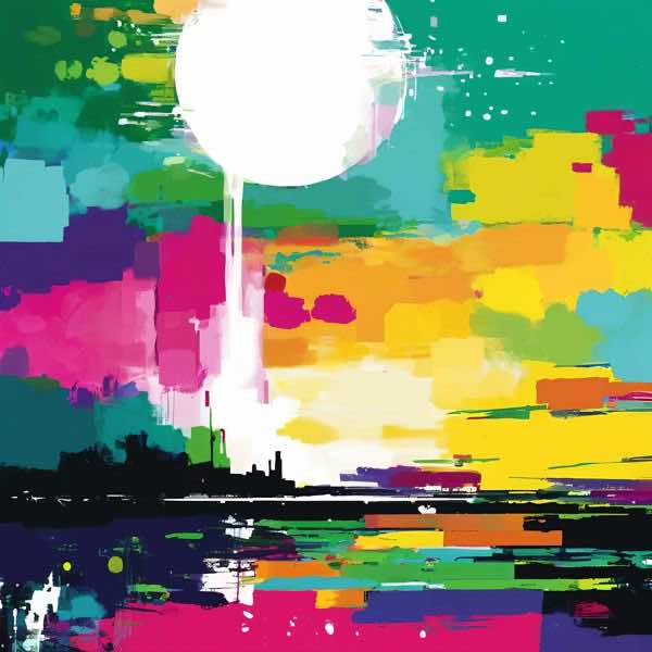 AIアートポスター カナブストラクド「クリムト的結び目なき…」 Kanabstracd オリジナルアート作品 アー..