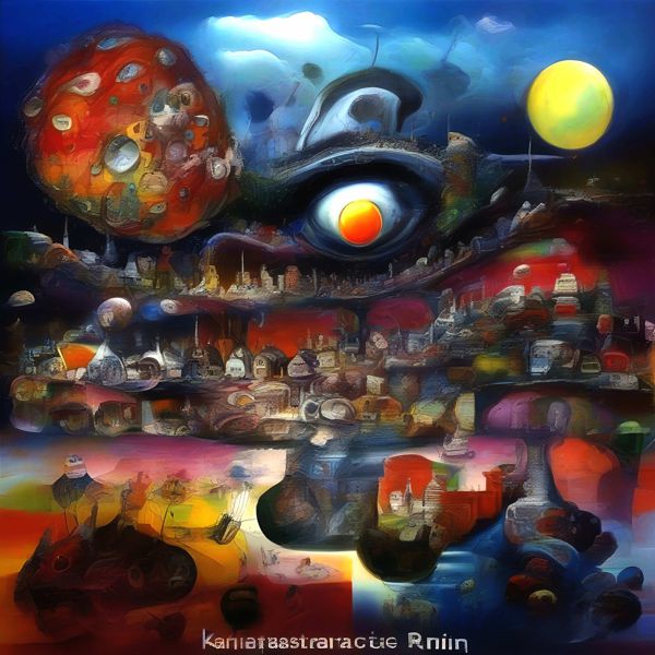 Rakuten - AIアートポスター カナブストラクド「セヴェリーニーニ的矢なき超現実」 Kanabstracd オリジナルアート作品 アートポスター アートプリント 壁掛けアート ウォールアート インテリア デジタルアート 現代アート