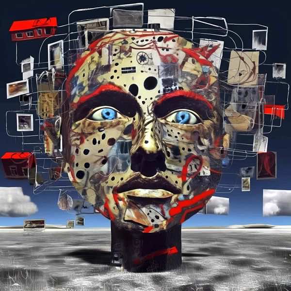 AIアートポスター カナブストラクド「グラデーションなき超現実」 Kanabstracd オリジナルアート作品 アートポスター アートプリント 壁掛けアート ウォールアート インテリア デジタルアート 現代アート