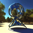 AIアートポスター シュールリアリズムに影響され渓斎英泉に影響されないカナブストラクドによる… オリジナルアート作品 アートポスター アートプリント インテリア(3)