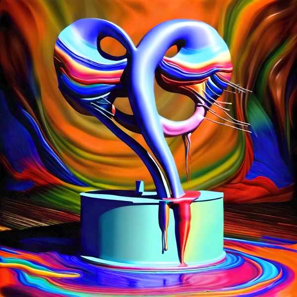 AIアートポスター カナブストラクド「格子 (grid) なき超現実」 Kanabstracd オリジナルアート作品 アートポスター アートプリント 壁掛けアート ウォールアート インテリア デジタルアート 現代アート