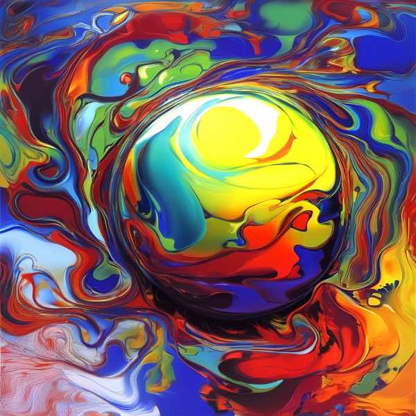 AIアートポスター カナブストラクド「矢なき±表現主義」 Kanabstracd オリジナルアート作品 アートポス..