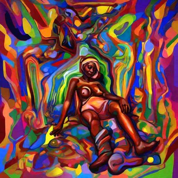 AIアートポスター カナ「非広重的…」 Yasusi Kanada オリジナルアート作品 アートポスター アートプリント 壁掛けアート ウォールアート インテリア デジタルアート 現代アート