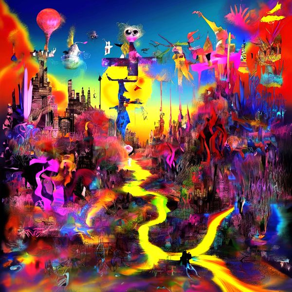 AIアートポスター カナブストラクド「楕円なき超現実」 Kanabstracd オリジナルアート作品 アートポスター アートプリント 壁掛けアート ウォールアート インテリア デジタルアート 現代アート
