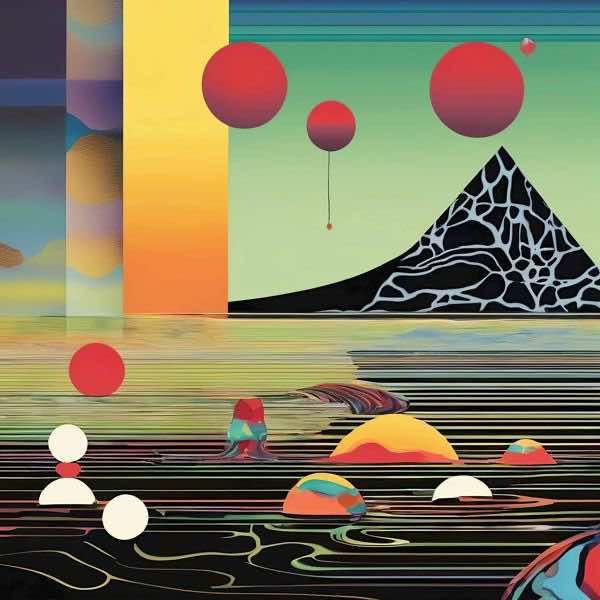 AIアートポスター カナブストラクド「アフ・クリント的螺旋なき超現実」 Kanabstracd オリジナルアート..