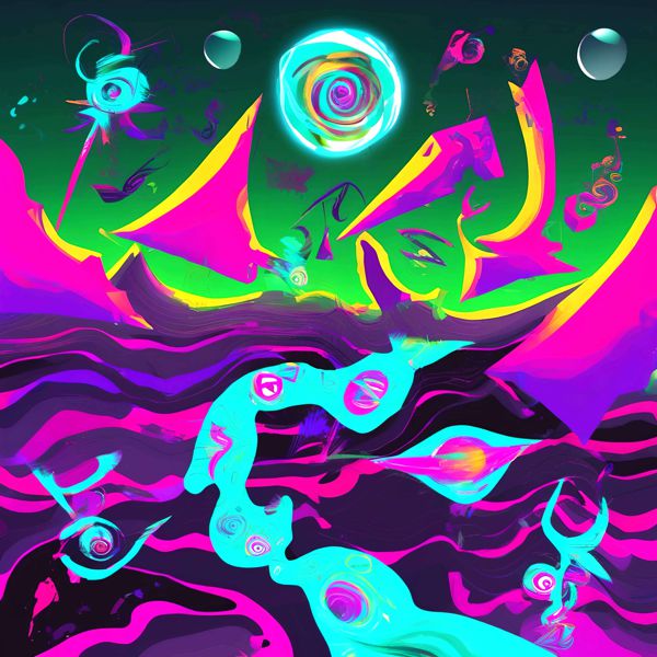 AIアートポスター カナブストラクド「クレー・非モンドリアン的超現実」 Kanabstracd オリジナルアート..