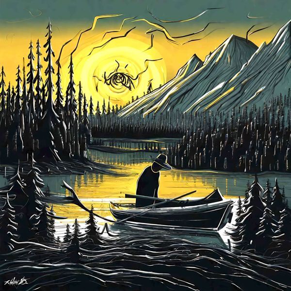 AIアートポスター カナブストラクド「明色_パッチワークなき…」 Kanabstracd オリジナルアート作品 ア..