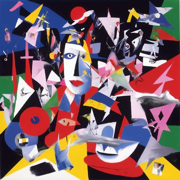 AIアートポスター カナブストラクド「シュヴィッタース的木目なき超現実」 Kanabstracd オリジナルアート作品 アートポスター アートプリント 壁掛けアート ウォールアート インテリア デジタルアート 現代アート