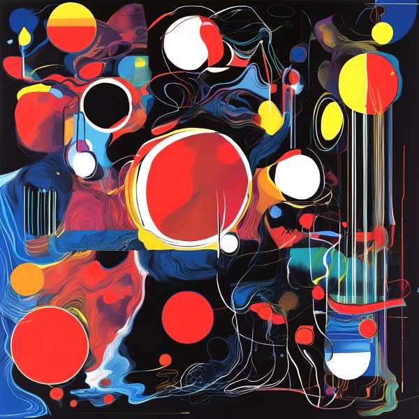 AIアートポスター カナブストラクド「アフ・クリント的螺旋なき±超現実」 Kanabstracd オリジナルアー..