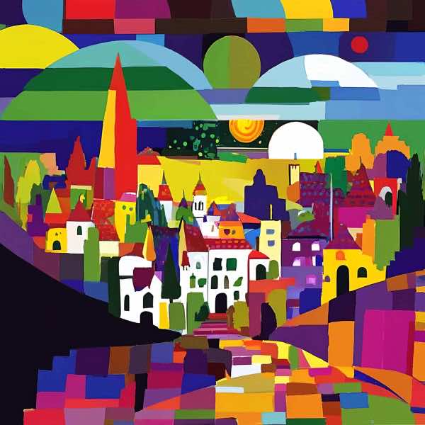 AIアートポスター カナブストラクド「フンデルトヴァッサー的結び目なき…」 Kanabstracd オリジナルア..