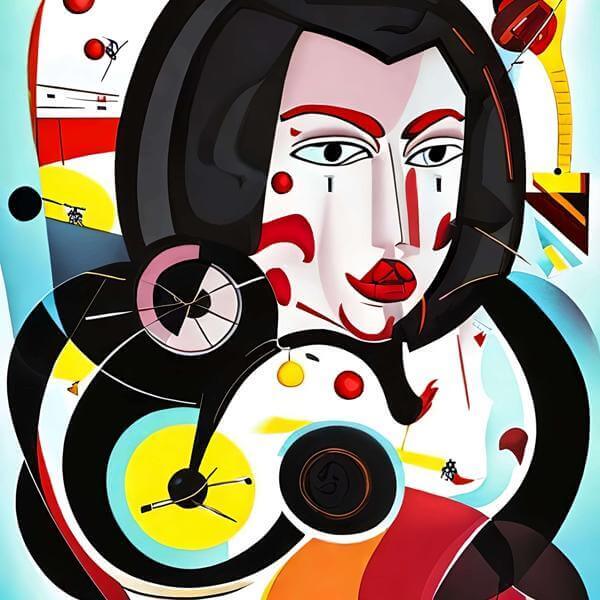 AIアートポスター モネに影響されないカンディンスキー風… オリジナルアート作品 アートポスター アー..