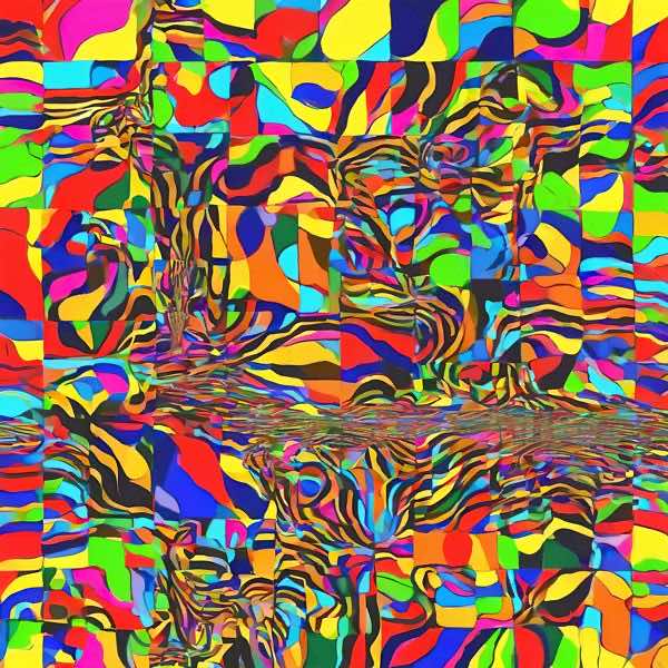 AIアートポスター カナブストラクド「リヒター的超現実」 Kanabstracd オリジナルアート作品 アートポ..