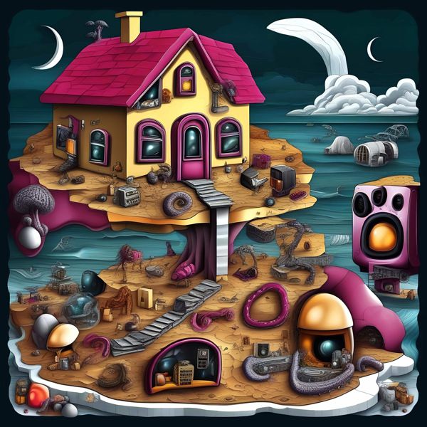 Rakuten - AIアートポスター カナブストラクド「Bruegel ・非モネ的矢なき超現実」 Kanabstracd オリジナルアート作品 アートポスター アートプリント 壁掛けアート ウォールアート インテリア デジタルアート 現代アート
