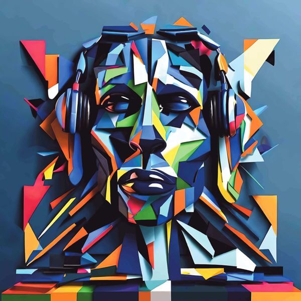 AIアートポスター カナブストラクド「非菱川師宣的…」 Kanabstracd オリジナルアート作品 アートポスタ..