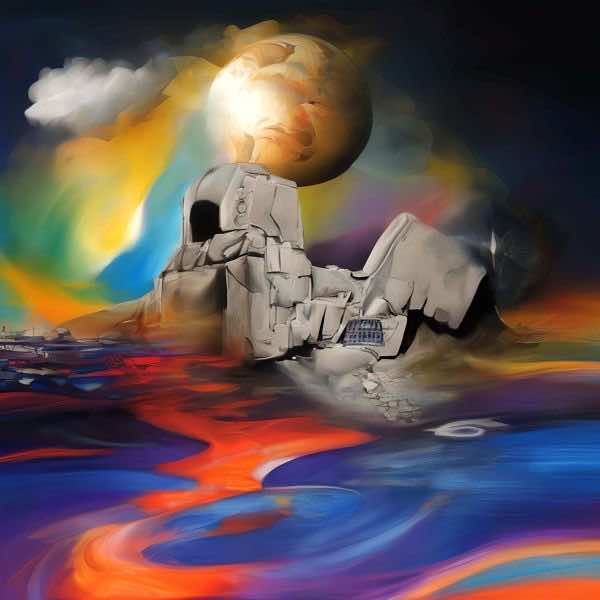 AIアートポスター カナブストラクド「Clint 的矢なき±超現実」 Kanabstracd オリジナルアート作品 アー..