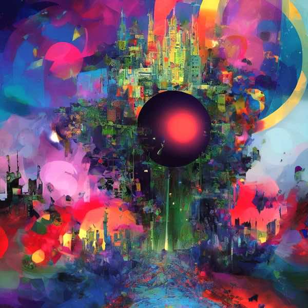 AIアートポスター カナブストラクド「結び目なき±超現実と±フラクタル」 Kanabstracd オリジナルアート作品 アートポスター アートプリ..