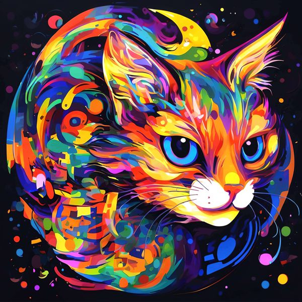 AIアートポスター カナブストラクド「パイカスビア的有刺なき…」 Kanabstracd オリジナルアート作品 ア..