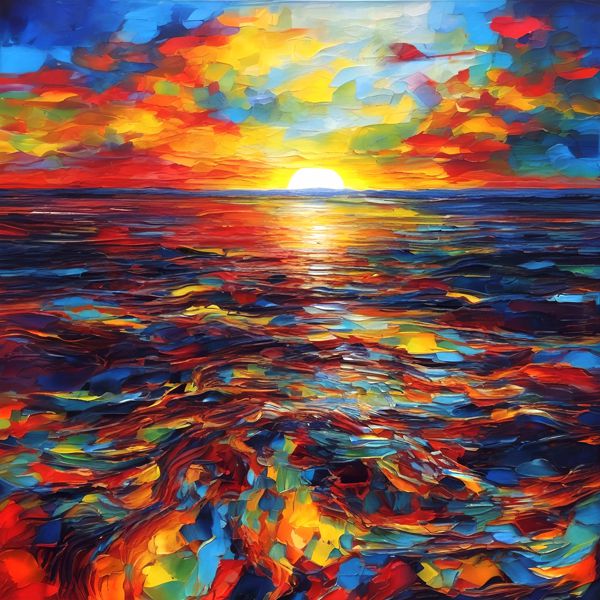 AIアートポスター カナブストラクド「パイカッソン的矢なき…」 Kanabstracd オリジナルアート作品 アー..