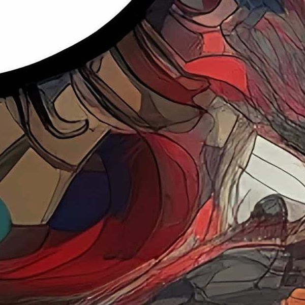 デイシン プライムのAIアートポスター カナブストラクド「リヒター的矢なき超現実」 Kanabstracd オリジナルアート作品 アートポスター アートプリント 壁掛けアート ウォールアート インテリア デジタルアート 現代アート｜アングル2