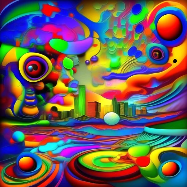 AIアートポスター カナブストラクド「Clint West 的有刺なき超現実」 Kanabstracd オリジナルアート作品 アートポスター アートプリント 壁掛けアート ウォールアート インテリア デジタルアート 現代アート