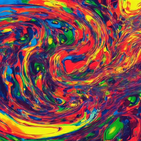 AIアートポスター カナブストラクド「リヒター的矢羽根なき±超現実」 Kanabstracd オリジナルアート作..