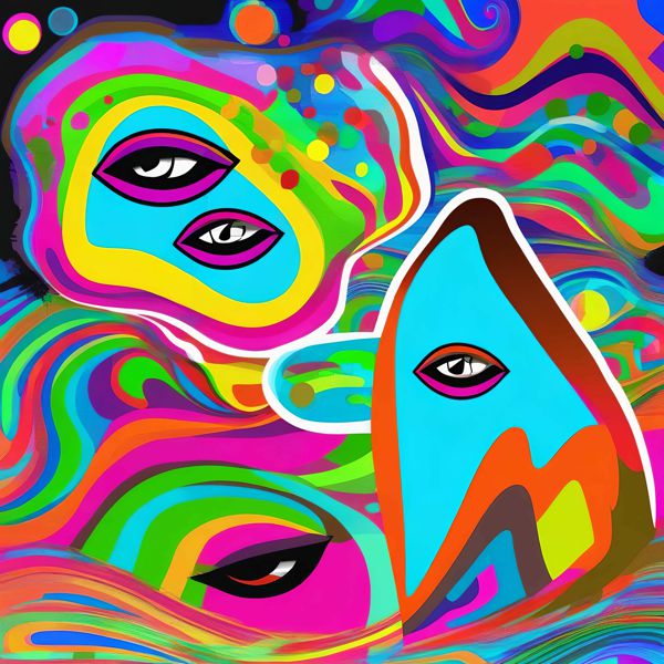 AIアートポスター カナブストラクド「ポロック的entanglementなき超現実」 Kanabst...