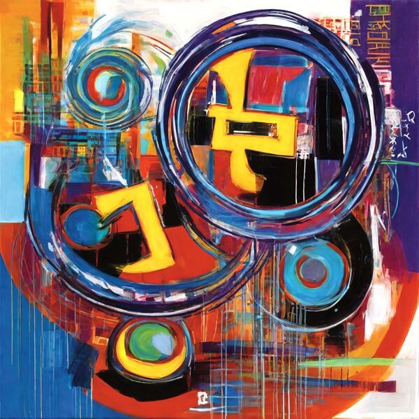 AIアートポスター カナブストラクド「カモフラージュなき…」 Kanabstracd オリジナルアート作品 アート..