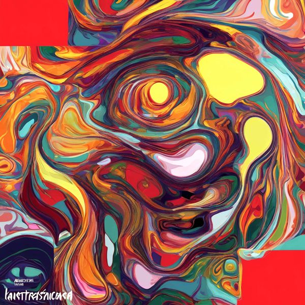 AIアートポスター カナブストラクド「リヒター的矢なき超現実」 Kanabstracd オリジナルアート作品 ア..