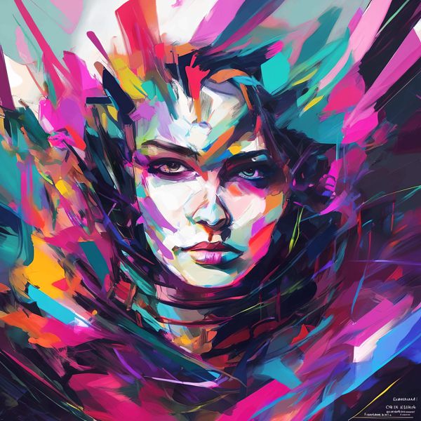 Rakuten - AIアートポスター カナブストラクド「渓斎英泉的±超現実」 Kanabstracd オリジナルアート作品 アートポスター アートプリント 壁掛けアート ウォールアート インテリア デジタルアート 現代アート