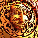 AIアートポスター 一様なグレーに影響されないカナブストラクドと否認されたクリムトとによる「いりくんだ 3D」 オリジナルアート作品 アートポスター アートプリ...