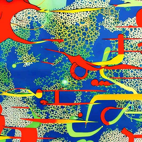 AIアートポスター カナ「量子」 Yasusi Kanada オリジナルアート作品 アートポスター アートプリント 壁掛けアート ウォールアート インテリア デジタルアート 現代アート