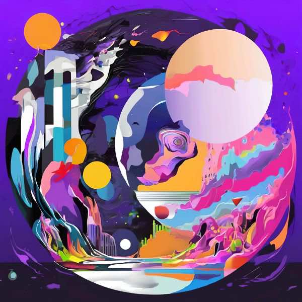 AIアートポスター カナブストラクド「H.ボス的結び目なき超現実」 Kanabstracd オリジナルアート作品 ..