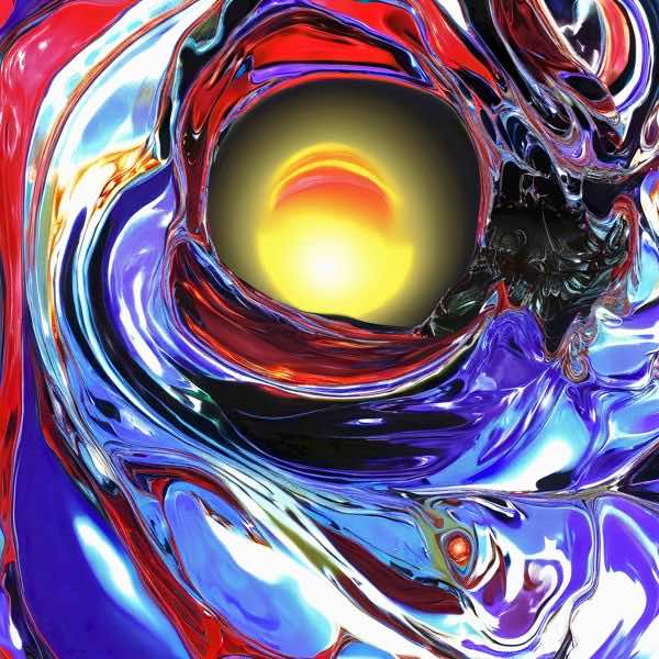 AIアートポスター カナブストラクド「矢なき±超現実と±フラクタル」 Kanabstracd オリジナルアート作品..