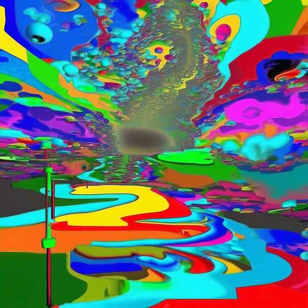 AIアートポスター カナブストラクド「Af Clint 的弓なき超現実」 Kanabstracd オリジナルアート作品 アートポスター アートプリント 壁..