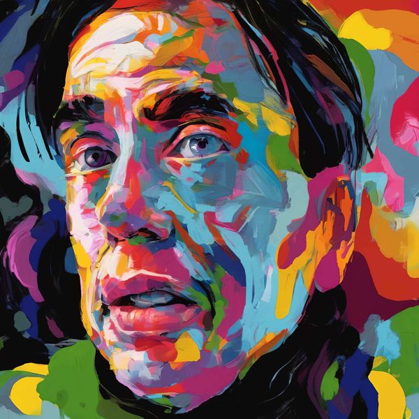 AIアートポスター カナブストラクド「ベーコン的矢なき…」 Kanabstracd オリジナルアート作品 アートポ..