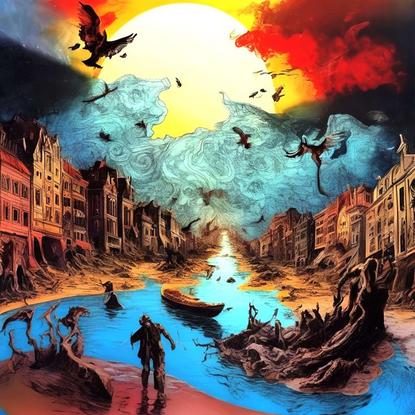 AIアートポスター カナブストラクド「レンブラント的市松模様なき超現実」 Kanabstracd オリジナルアー..