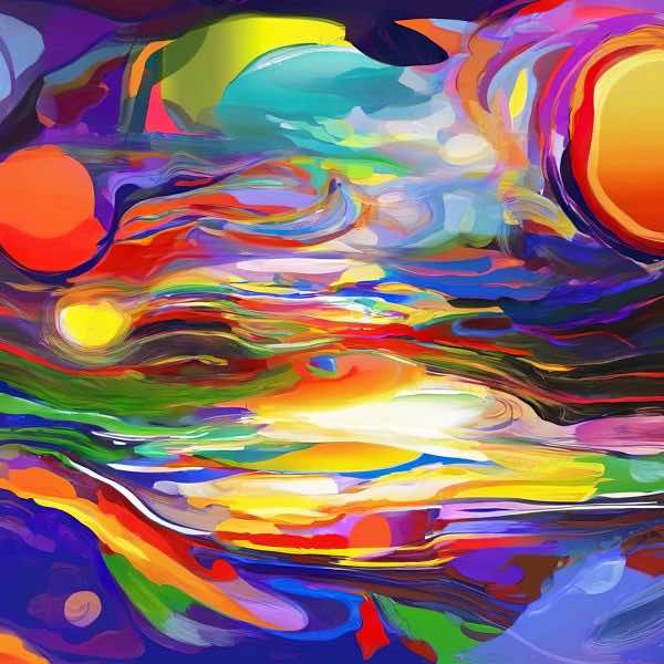 AIアートポスター カナブストラクド「Clint 的弓なき±超現実」 Kanabstracd オリジナルアート作品 アー..