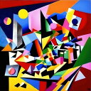 AIアートポスター 有刺に影響されないカナブストラクドとジーノ・セヴェリーニとによる … オリジナルアート作品 アートポスター アートプリント インテリア