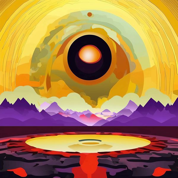 AIアートポスター カナブストラクド「アフ・クリント的結び目なき±超現実」 Kanabstracd オリジナルア..