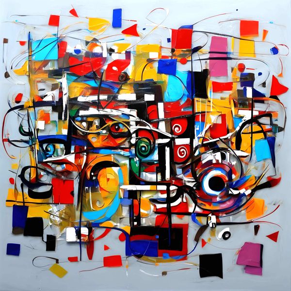 AIアートポスター カナブストラクド「キリクー的…」 Kanabstracd オリジナルアート作品 アートポスター..