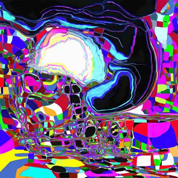 AIアートポスター カナブストラクド「Kob 的矢なき±超現実」 Kanabstracd オリジナルアート作品 アート..