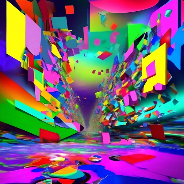 乐天商城 - AIアートポスター カナブストラクド「Af Clint East 的結び目なき超現実」 Kanabstracd オリジナルアート作品 アートポスター アートプリント 壁掛けアート ウォールアート インテリア デジタルアート 現代アート
