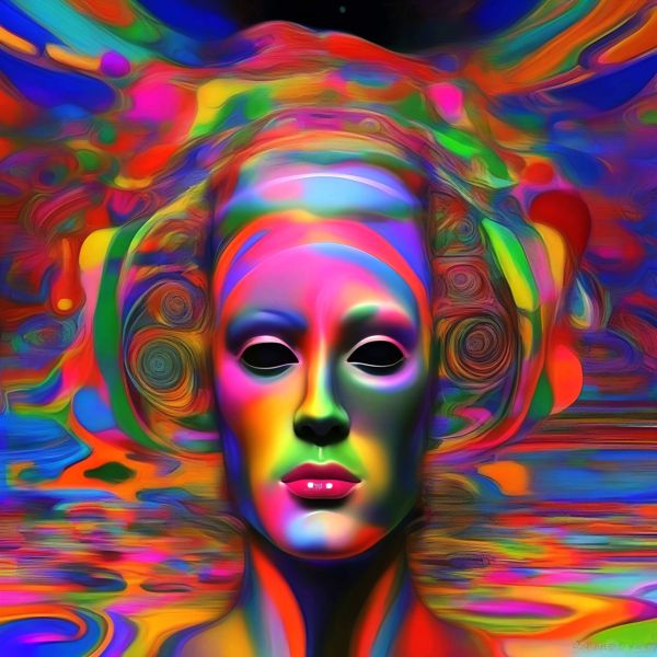 AIアートポスター カナブストラクド「Clint West 的弓なき超現実」 Kanabstracd オリジナルアート作品 アートポスター アートプリント 壁掛けアート ウォールアート インテリア デジタルアート 現代アート