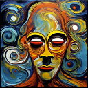 AIアートポスター 弓に影響されないカナブストラクドによる「不条理」 オリジナルアート作品 アートポスター アートプリント インテリア