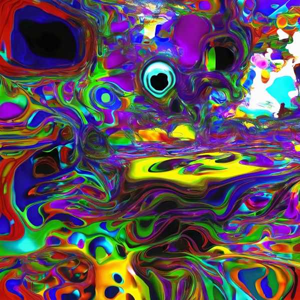 AIアートポスター カナブストラクド「矢なき±超現実と±不安」 Kanabstracd オリジナルアート作品 アー..